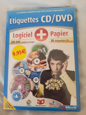 logiciel Micro application etiquettes Cd Dvct neuf