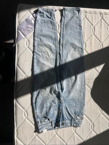 Jean mom bleu