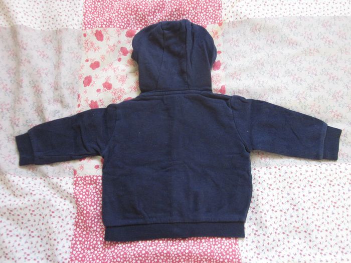 Veste à capuche zippée 12 mois - photo numéro 2