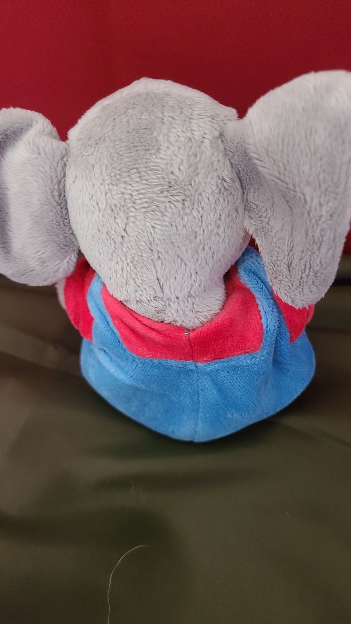 badou le fils de babar doudou peluche les aventures de badou bleu rouge - photo numéro 3