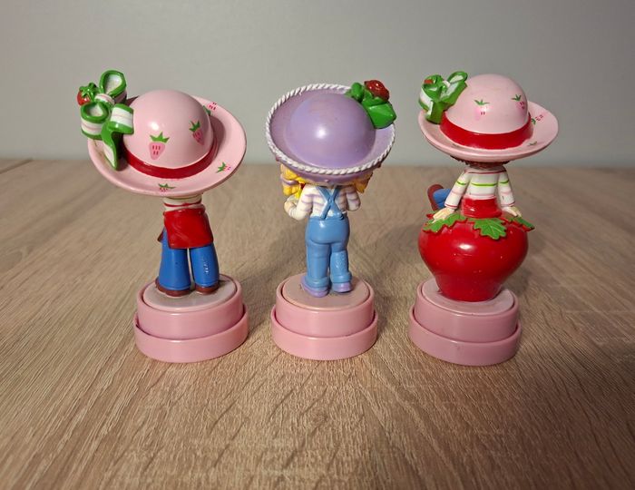 Lot de 3 charmants tampons encreurs Charlotte aux Fraises - photo numéro 3