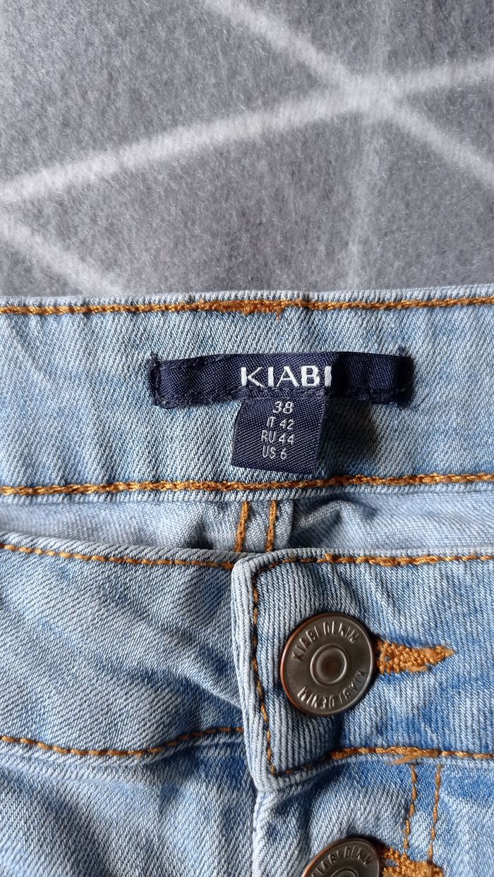 🌸 Short en jean taille haute, Kiabi, 38 - photo numéro 3
