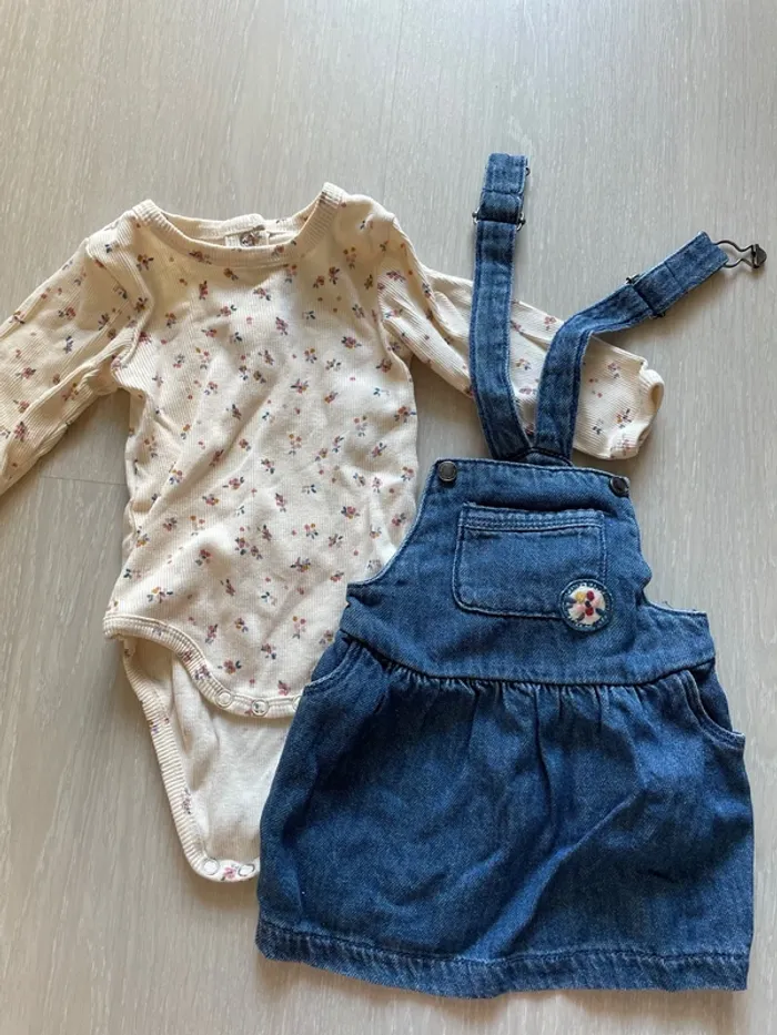 Ensemble salopette robe