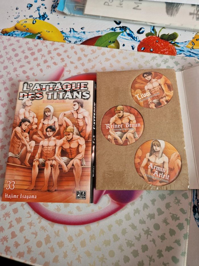 Lot de manga l'attaque des titans - photo numéro 5