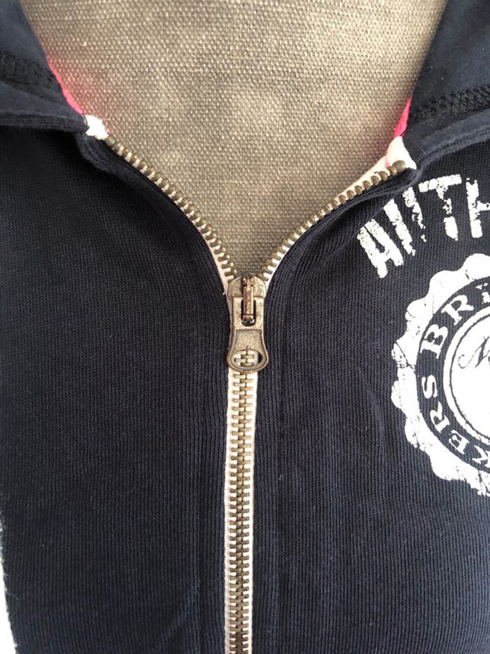 Vest de jogging marine à capuche 36 - photo numéro 3