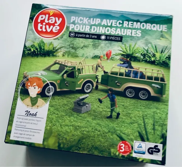 Pick-up avec remorque pour dinosaures Playtive neuf