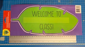 Sticker porte feuille verte