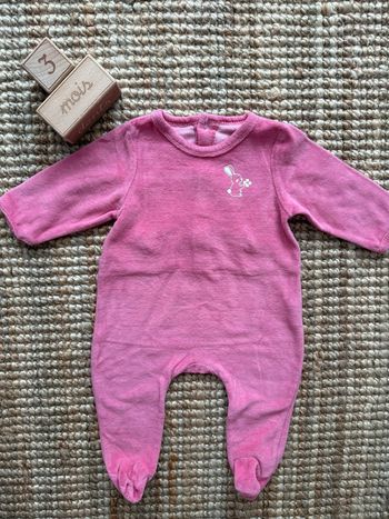 Pyjama velours 3mois / 60cm