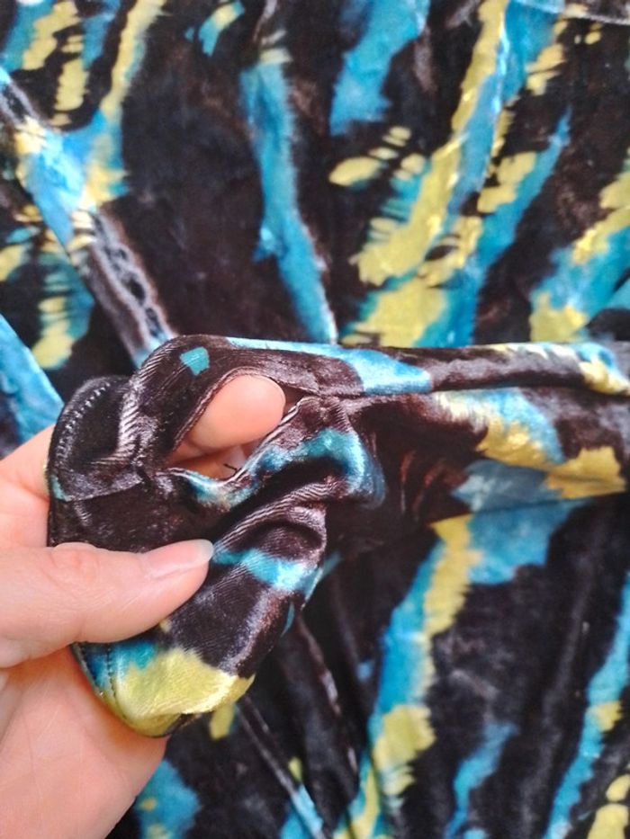 Pull femme col roulé Shein bleu vert noir - photo numéro 11