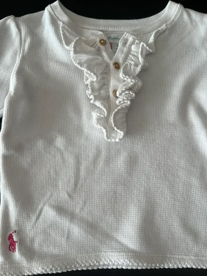 T shirt blanc Ralph Lauren - photo numéro 2