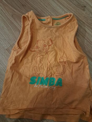 Débardeur Disney "Simba" Le Roi Lion – 24 mois – 100% Coton Bio