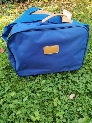 Sacoche bleu fourre tout