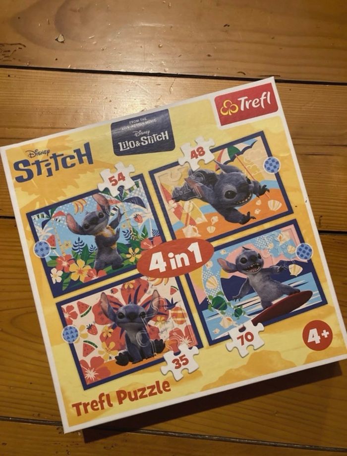 Puzzle 4 en 1 - Stitch