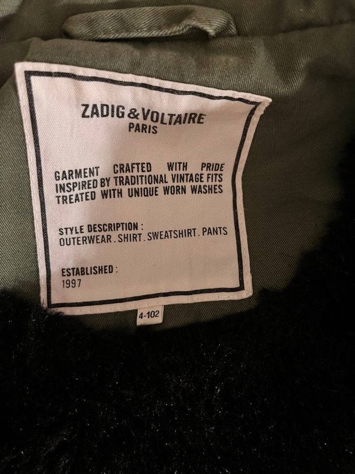 Manteau parka chaude hiver zadig et voltaire mixte - photo numéro 4