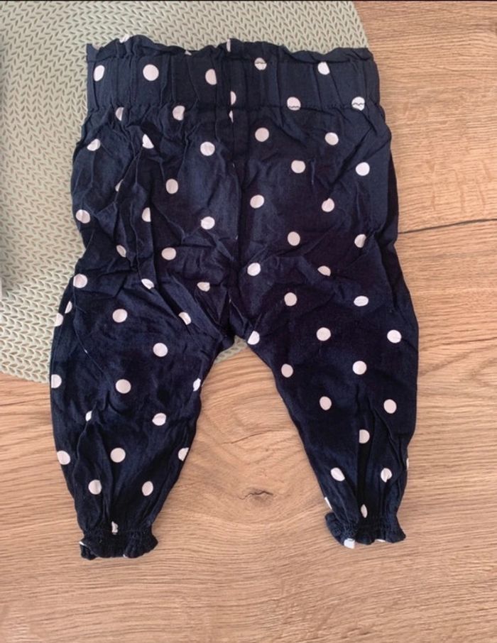 Ensemble fille pentalon leger/fluide a pois et t-shirt - 9mois - kiabi - photo numéro 11