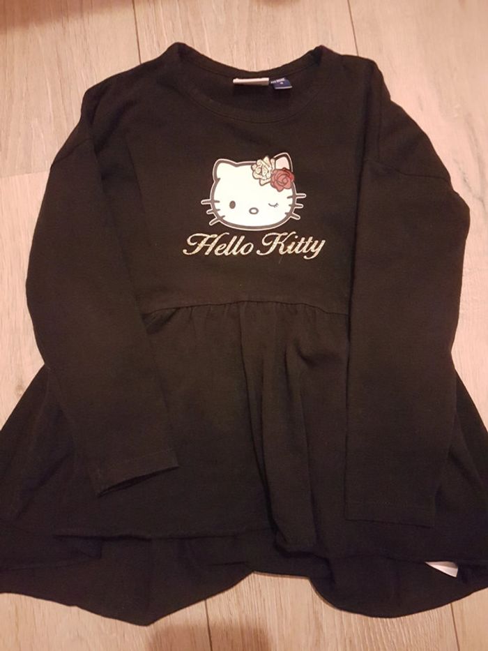 Robe tunique bleu marine hello kitty 4 ans original marines