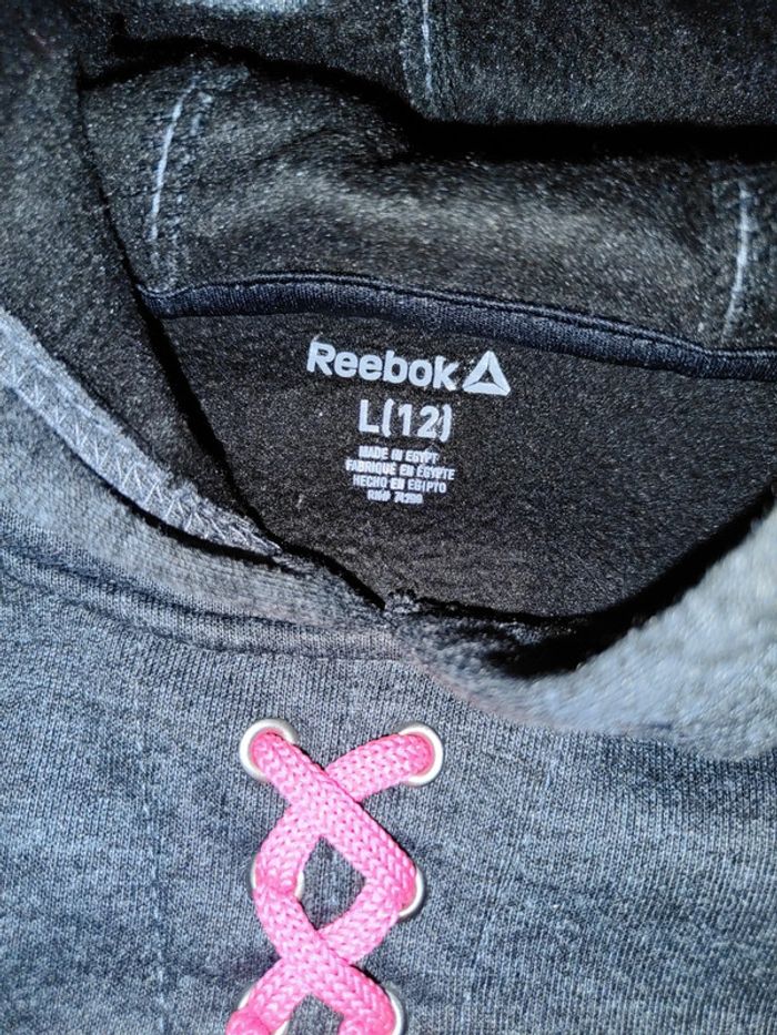 Sweat à capuche Reebok 10 ans - photo numéro 2