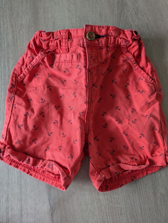 Short pantacourt corail