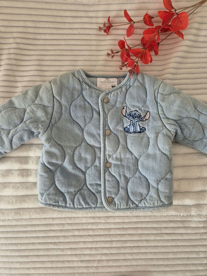 Veste molletonnée + bonnet Stitch fille 9 mois - photo numéro 5
