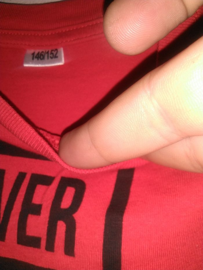 T-shirt manche longue rouge - photo numéro 2