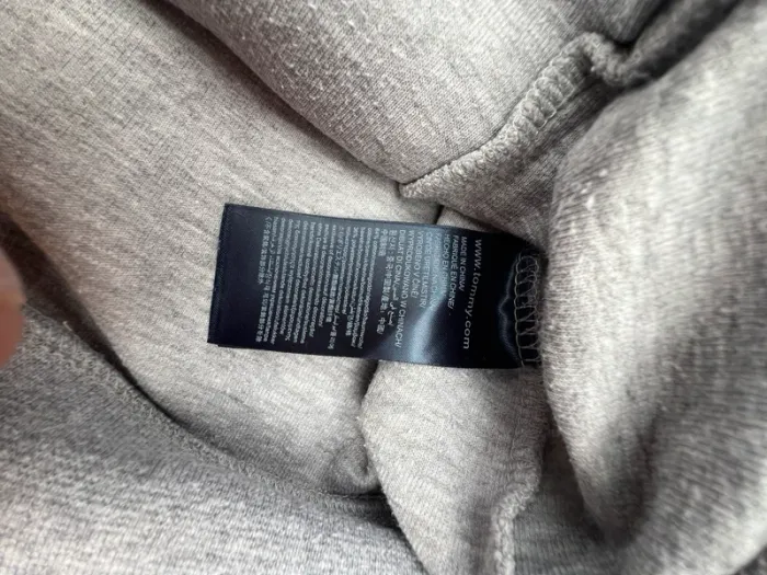 Veste full zip tommy Hilfiger gris taille L - photo numéro 6