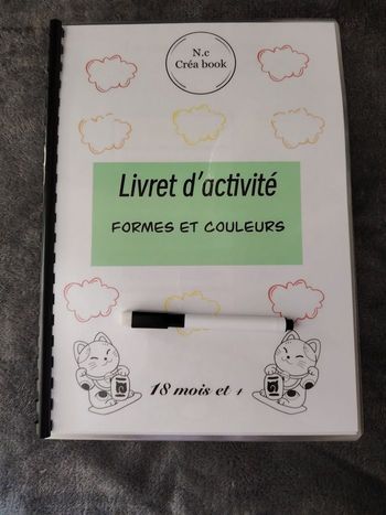 Livret d'activité formes et couleurs 18 mois et plus