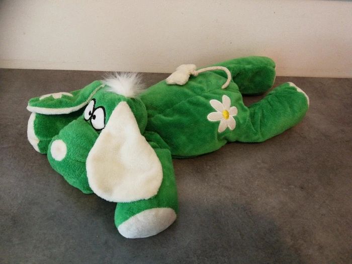 Peluche doudou chien hippie tout doux 45 cm - photo numéro 3