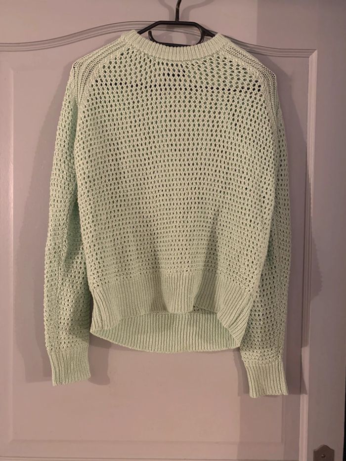 Pull vert pastel femme