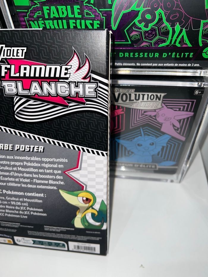 Coffret Pokémon collection poster 10.5 flamme blanche foudre noire - photo numéro 3