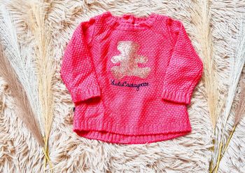 Pull manches longues rose