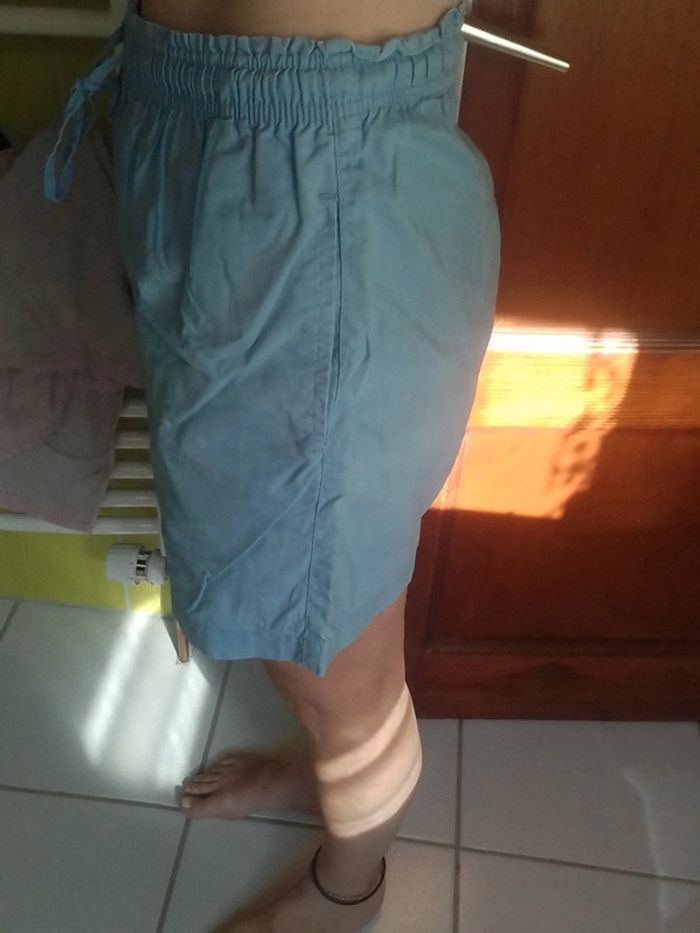 Short bermuda femme bleu ciel - photo numéro 5