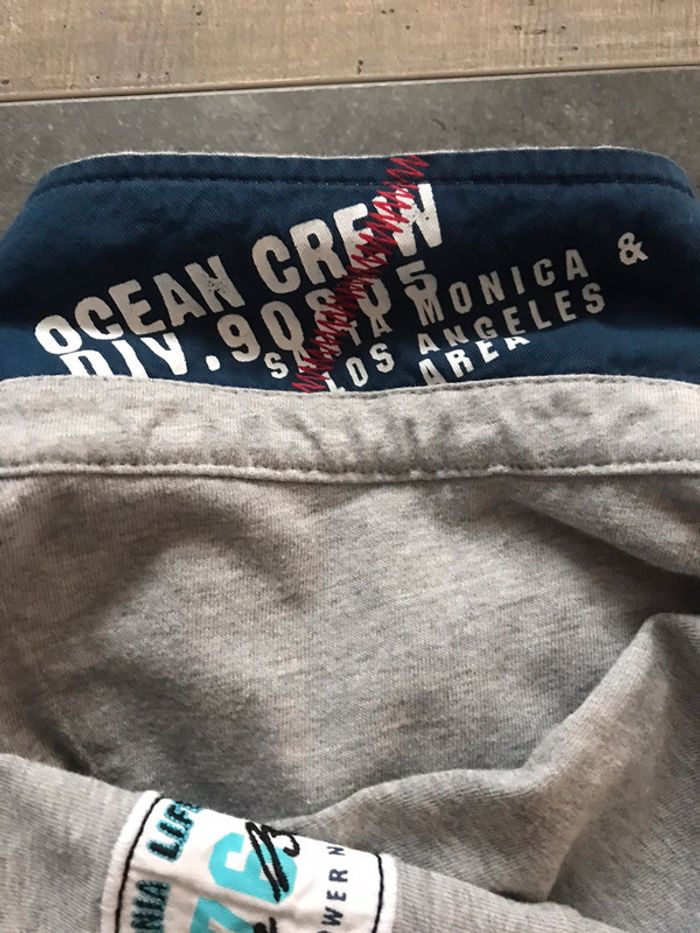 Polo gris bleu homme Celio taille L - photo numéro 5