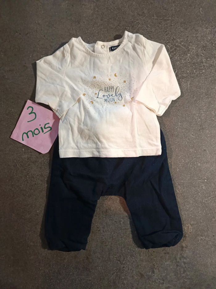 Ensemble haut + pantalon 3 mois