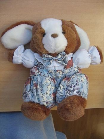 Peluche habillée en très bon état