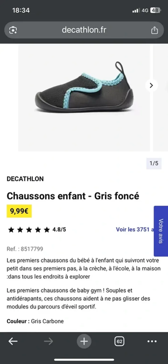 Chaussons de gym - photo numéro 6