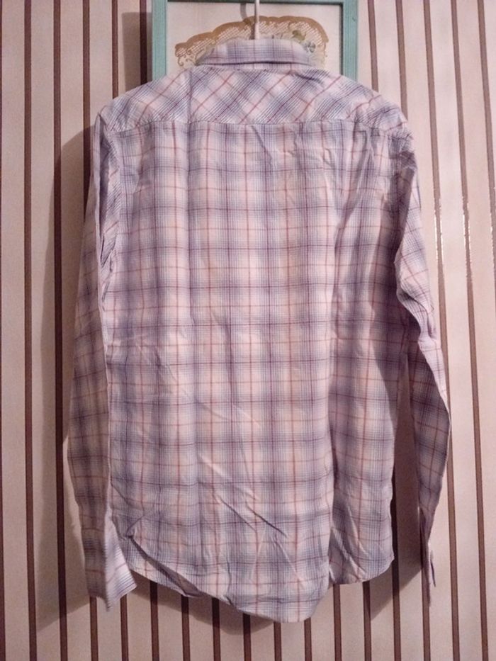 Chemise à carreaux très peu portée taille L - photo numéro 3
