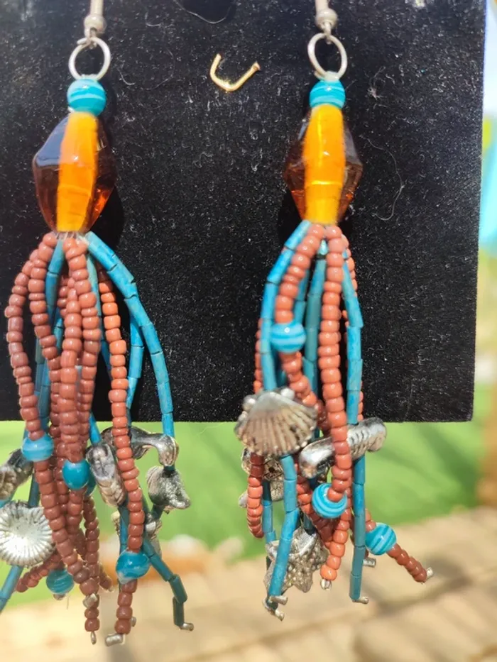 Boucles d'oreilles fantaisie - photo numéro 2