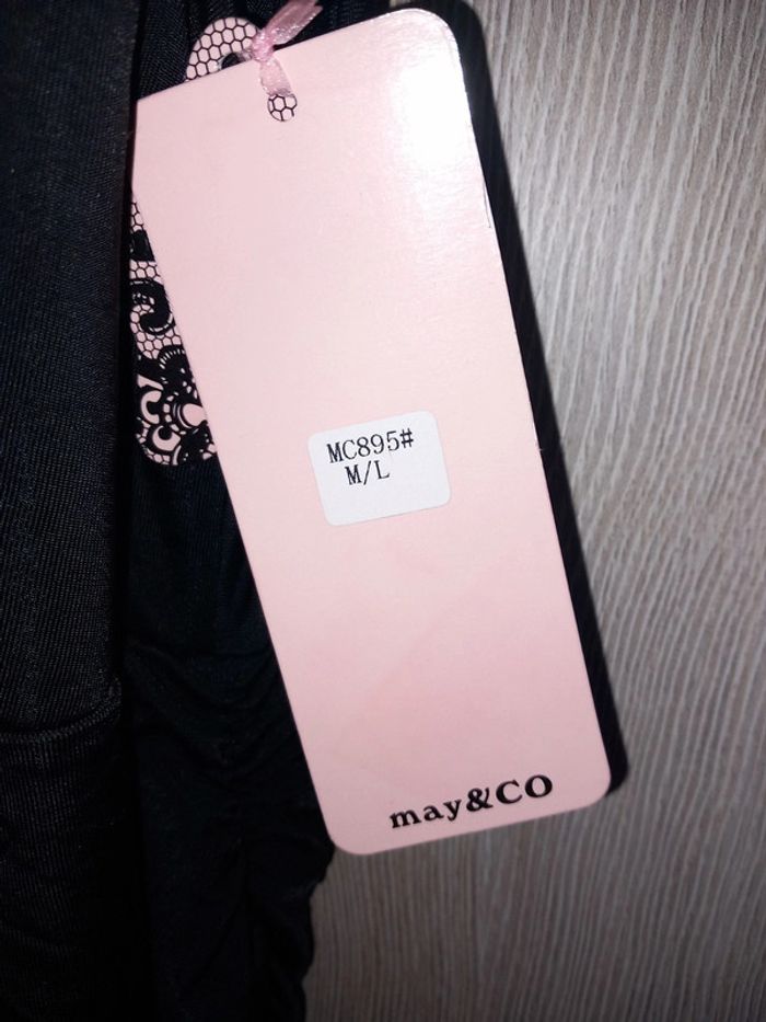 Magnifique robe de soirée noire à strass M-L - photo numéro 2