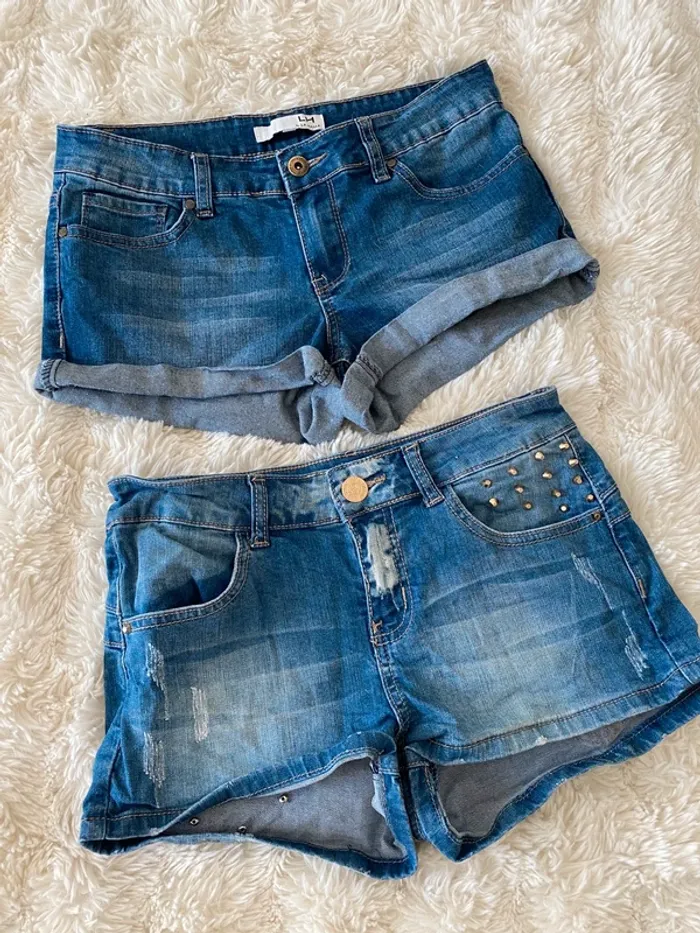 Lot de 2 shorts en jean taille S