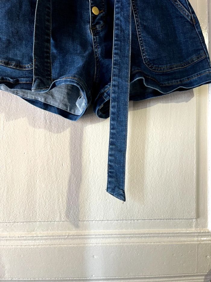 Short en jeans taille haute taille 38 - photo numéro 7