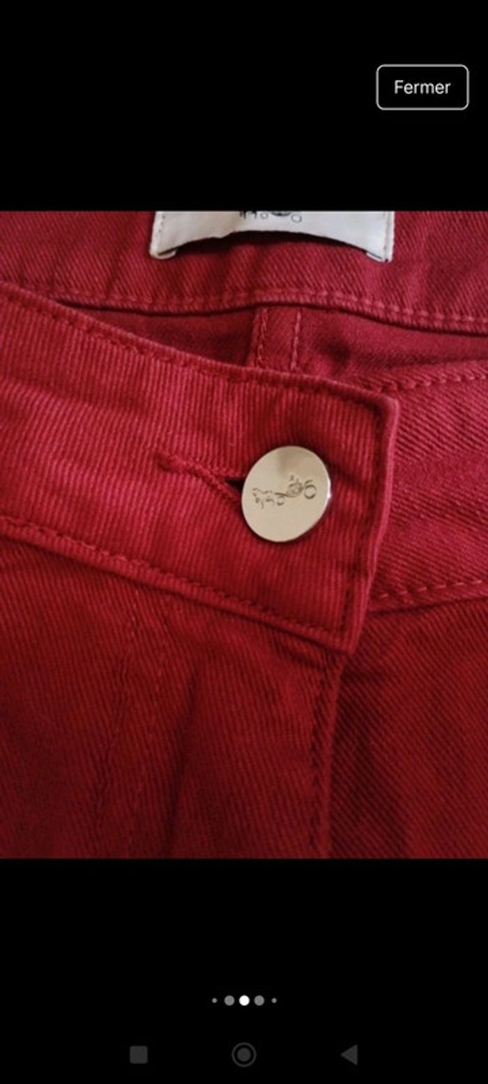 Pantalon jeans femme Weill taille 42 coupe droite rétro vintage - photo numéro 8