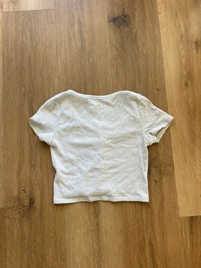 Petit top blanc boutonné taille S - photo numéro 3