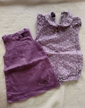 Ensemble robe et barboteuse
