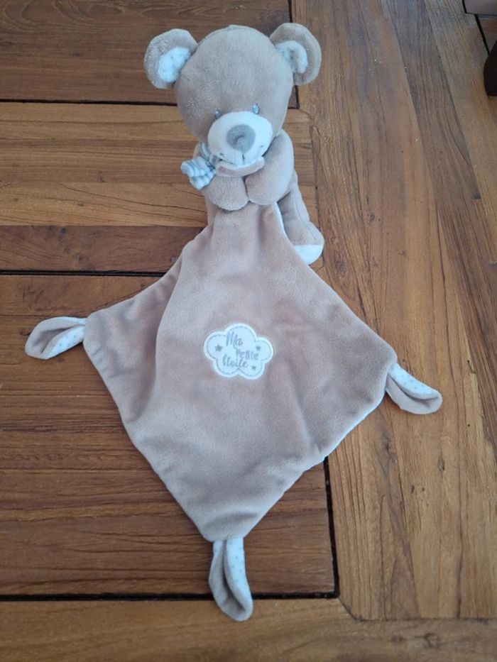 Doudou ourson ma petite étoile intermarché pommette