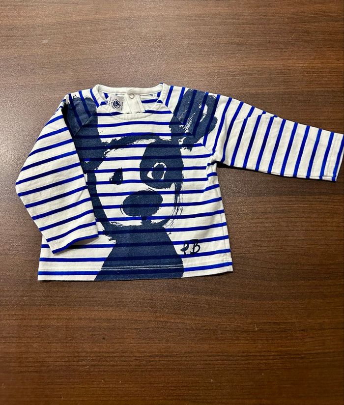 T-shirt manches longues petit bateau - photo numéro 2