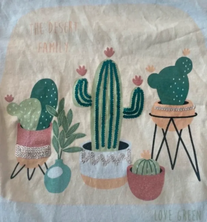 T-shirt manches courtes motifs cactus - photo numéro 2