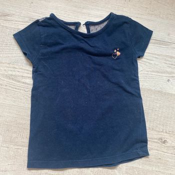 T shirt fille avec effet dentelle au dos