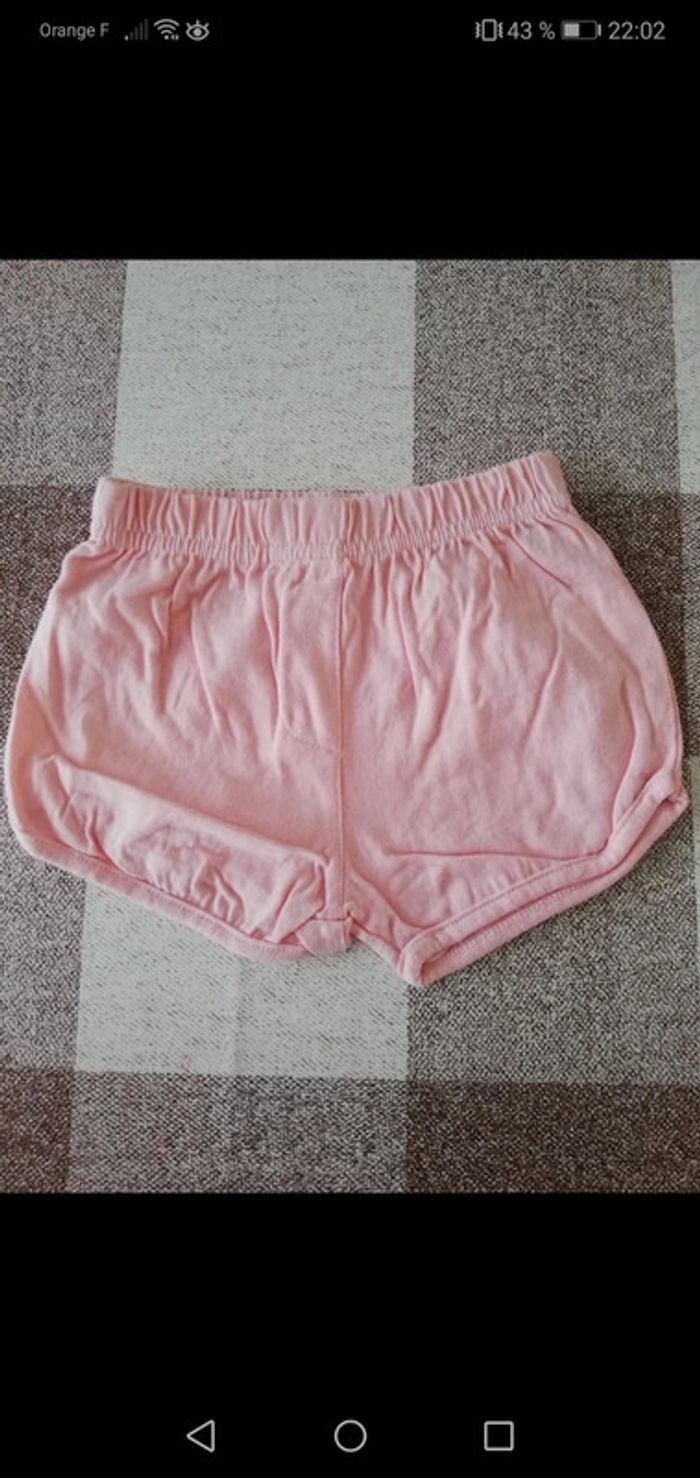 Short rose Tex 12 mois