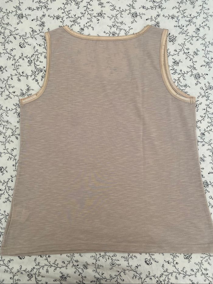 Tee-shirt doré-beige - photo numéro 5