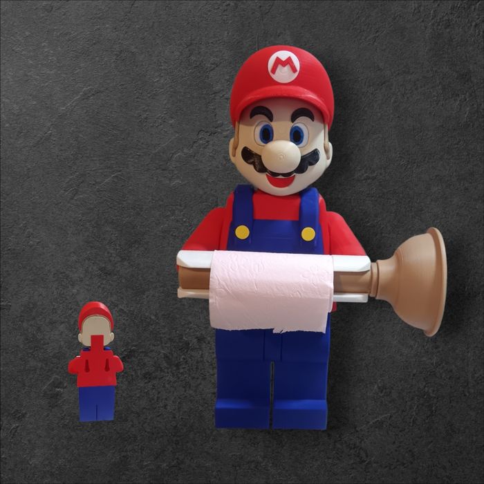 Porte papier toilette mario
